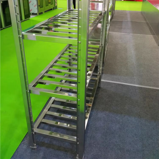 Customizable Heavy-Duty Stainless Steel Storage Shelving Rack (KD Design)
