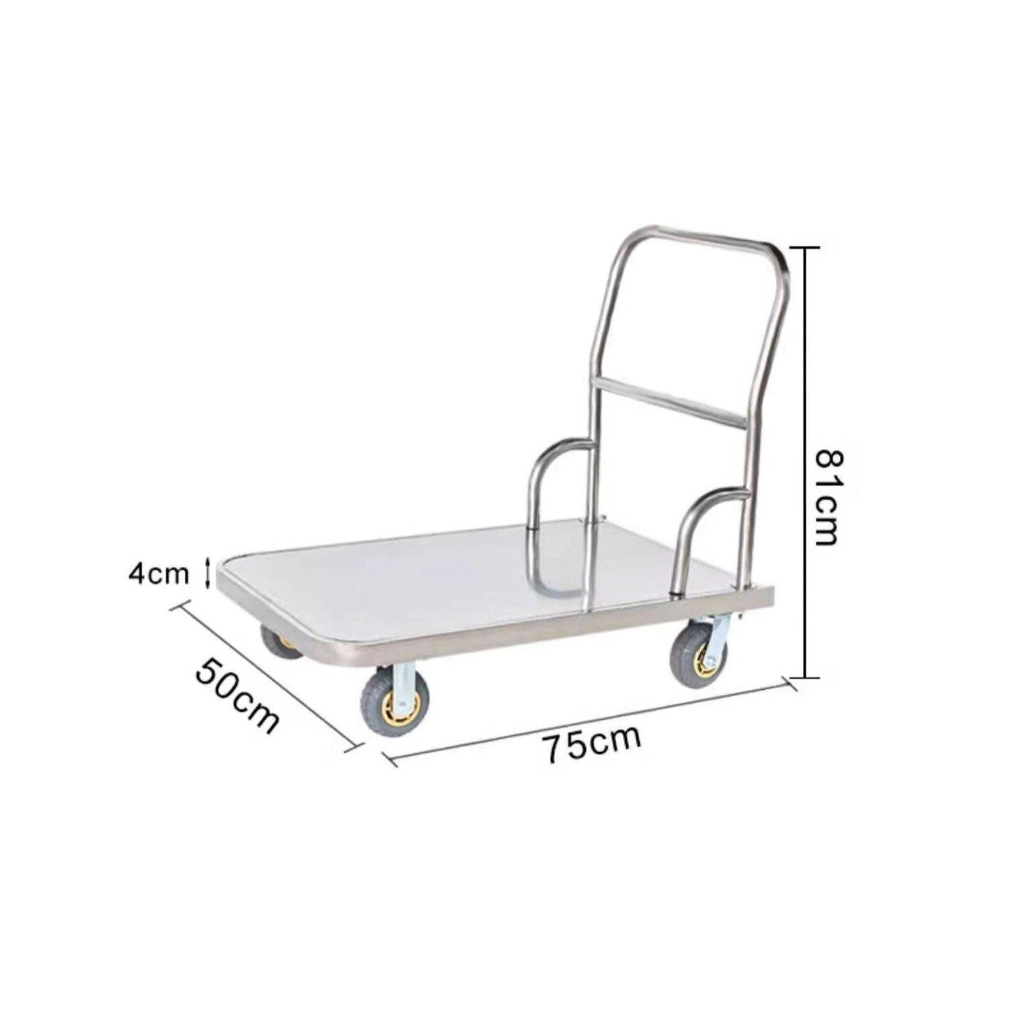Commercial Heavy-Duty Welded Stainless Steel Platform Truck | High Load Capacity