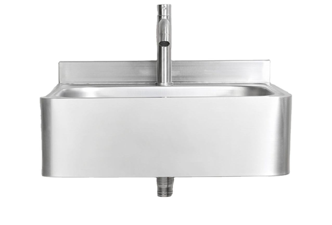 Commercial Wall-Mounted Sensor Hand Wash Sink with Safety Rounded Corners