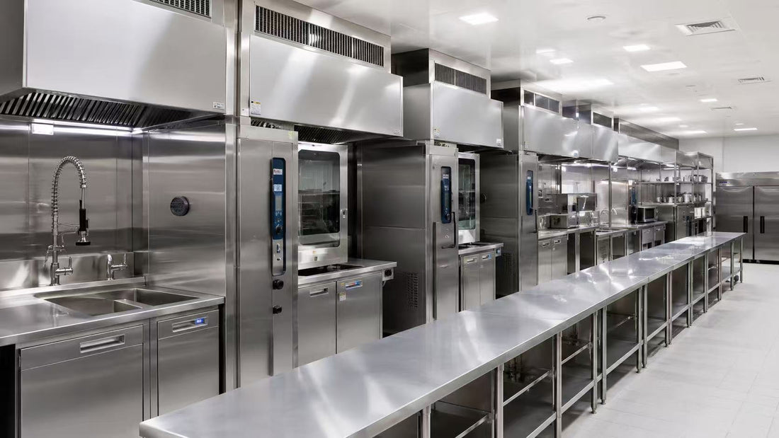 Commercial stainless steel worktable cabinet with sliding doors by SENFON
