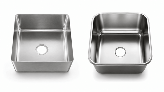 Deep-drawn and welded stainless steel sink bowls comparison for commercial kitchen equipment buyers