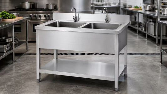 Stainless steel sink table assembly guide by SENFON