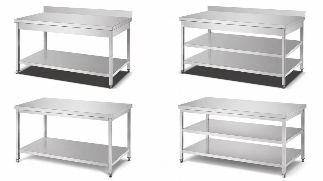 Square leg stainless steel worktable assembly guide by SENFON