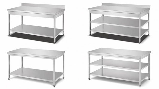 Square leg stainless steel worktable assembly guide by SENFON