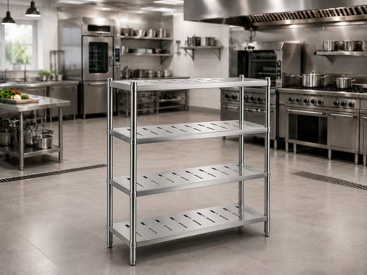 Heavy duty commercial stainless steel multi tier storage rack - SENFON China Shandong factory
