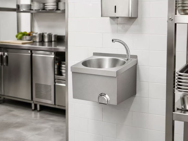 Commercial wall-mounted knee operated hand wash sink and specialty stainless steel equipment - SENFON factory