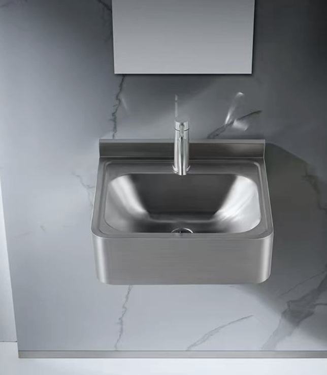 Commercial Wall-Mounted Sensor Hand Wash Sink with Safety Rounded Corners