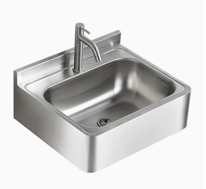 Commercial Wall-Mounted Sensor Hand Wash Sink with Safety Rounded Corners