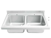 Commercial Integrated Deep-Drawn Stainless Steel Sink Top stainless steel construction and working area