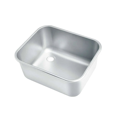 Stainless steel commercial sink for industrial kitchens, durable and easy to clean