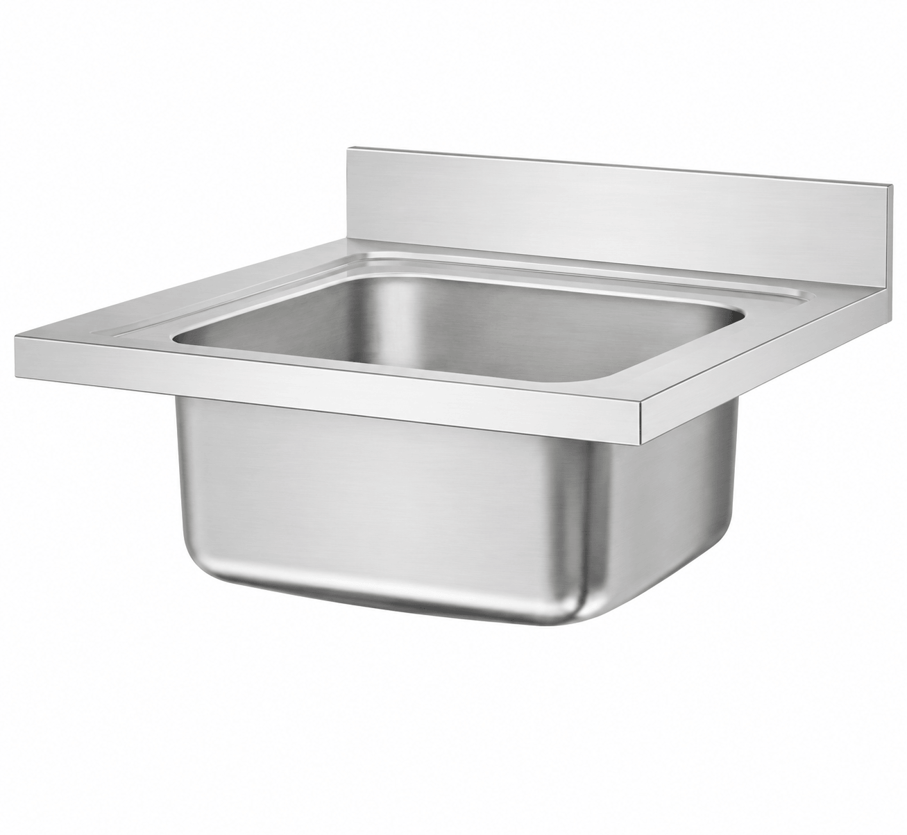 Custom stainless steel double bowl sink top with wide drainboard