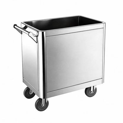 W74-03 stainless steel mobile soak sink cart for rice vegetables food materials and tableware soaking