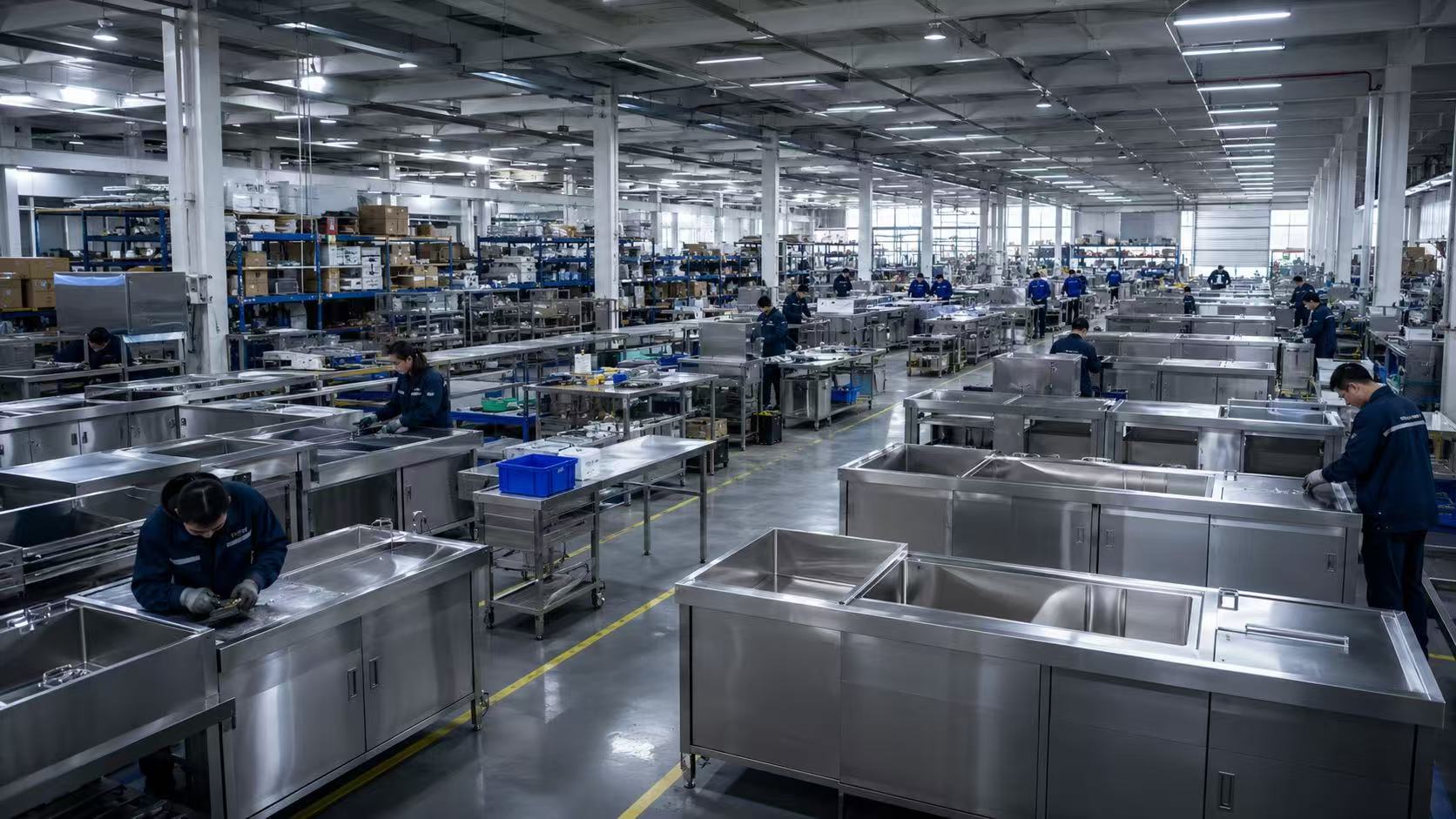 SENFON commercial stainless steel kitchen equipment factory production for global B2B supply