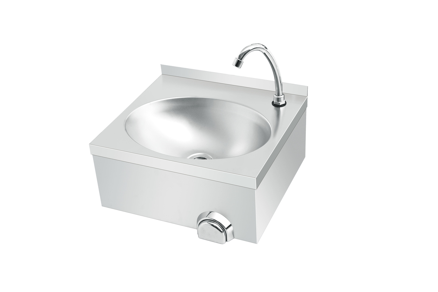Commercial Wall-Mounted Knee-Operated Sink with Hands-Free Delay Shut-Off