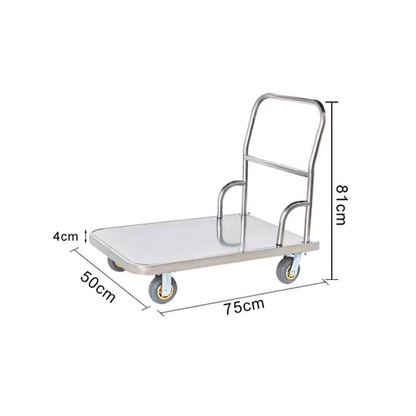 Commercial Heavy-Duty Welded Stainless Steel Platform Truck | High Load Capacity