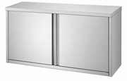 KD stainless steel wall cabinet with custom doors for restaurant and hotel kitchens