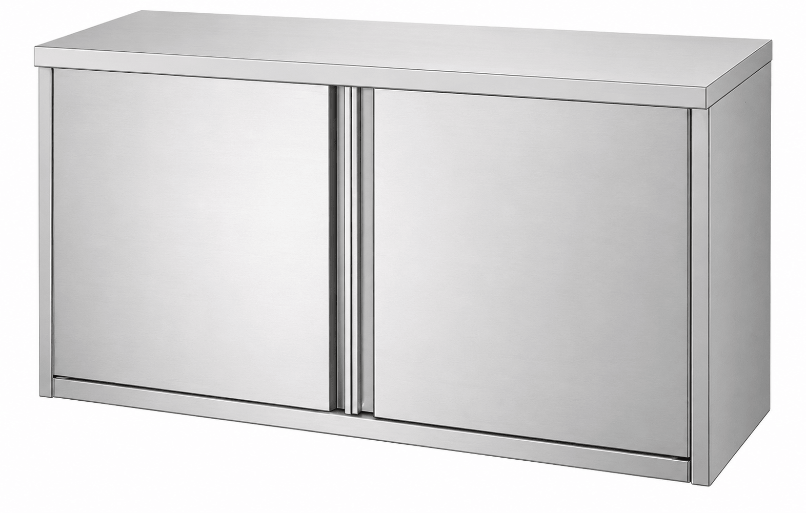 KD stainless steel wall cabinet with custom doors for restaurant and hotel kitchens