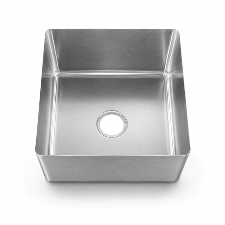 SENFON custom welded stainless steel sink bowl with side drain hole