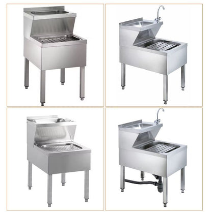 SENFON 2-in-1 Stainless Steel Combo Sink | Hand Wash & Mop Service Basin | 0.7-1.2mm Custom Thickness