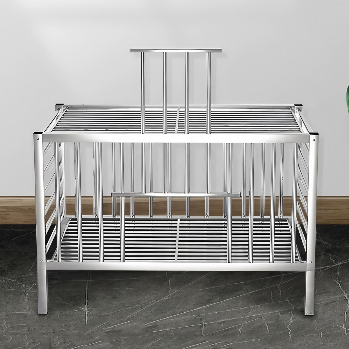 Heavy-Duty Stainless Steel Poultry Cage | Modular Knock-Down Design | For Chickens, Ducks, Geese & Pigeons