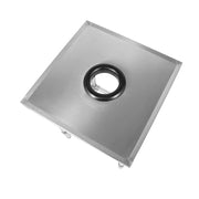 Deep-drawn scrap hole for commercial kitchen waste sorting table