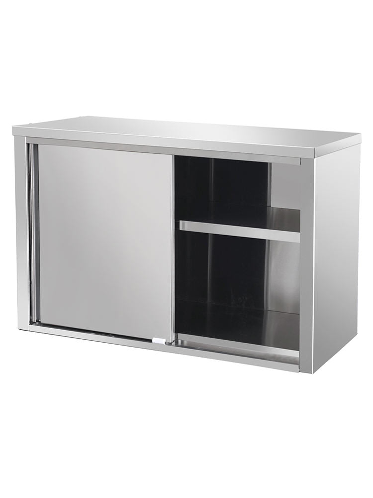 Commercial Stainless Steel Wall Cabinet with Sliding Doors (KD Design)