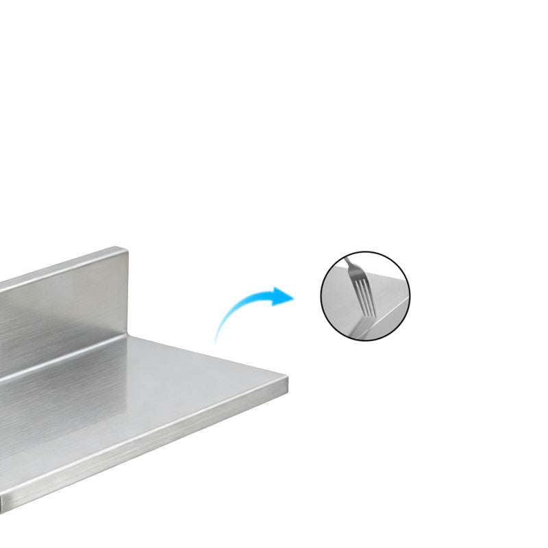 Customizable Stainless Steel Wall-Mounted Solid Tiered Shelf | 2-4 Tiers | Heavy-Duty Storage Rack