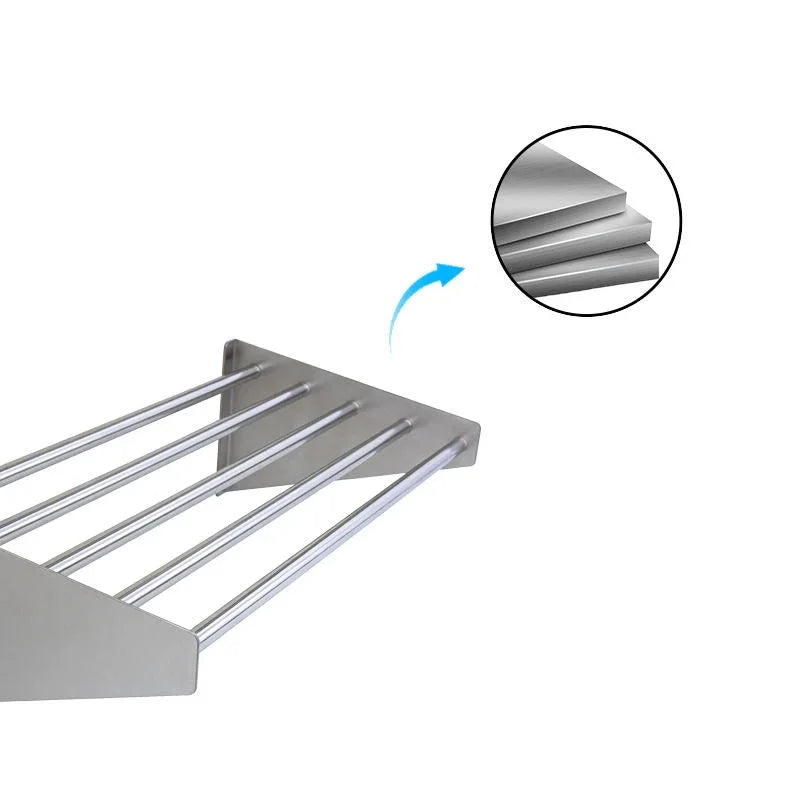 Wall Mount Conduit Rack Custom Stainless Steel Wall-Mounted Pipe Rack | SENFON