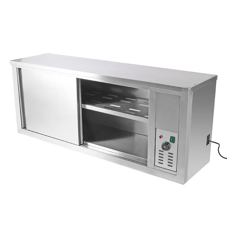 Commercial Stainless Steel Wall-Mounted Heated Plate Cabinet with Thermostat