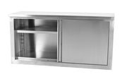 SENFON commercial stainless steel wall cabinet with sliding doors