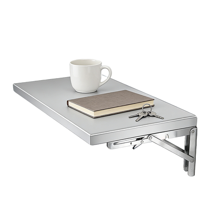 Heavy-Duty Foldable Stainless Steel Wall Mount Shelf