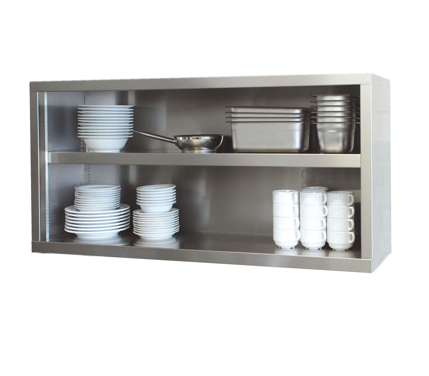 Commercial Stainless Steel Wall Cabinet with Sliding Doors (KD Design)