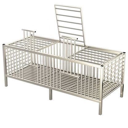 Heavy-Duty Stainless Steel Poultry Cage | Modular Knock-Down Design | For Chickens, Ducks, Geese & Pigeons