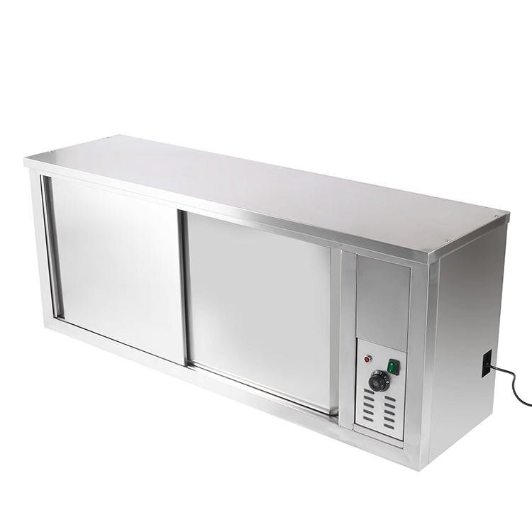 Commercial Stainless Steel Wall-Mounted Heated Plate Cabinet with Thermostat