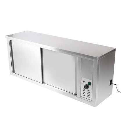 Commercial Stainless Steel Wall-Mounted Heated Plate Cabinet with Thermostat