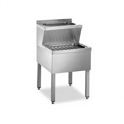 SENFON 2-in-1 Stainless Steel Combo Sink | Hand Wash & Mop Service Basin | 0.7-1.2mm Custom Thickness