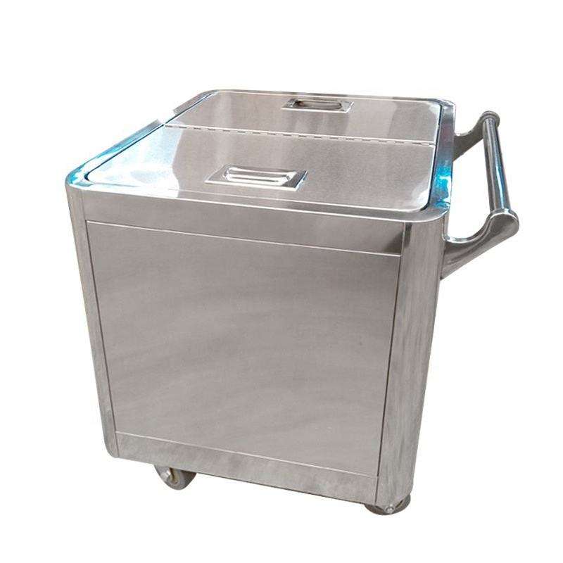 SENFON commercial double-wall mobile stainless steel flour bin