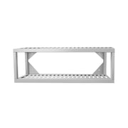 Wall-Mounted Perforated Stainless Steel Shelving
