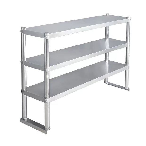 SENFON commercial 2-3 tier stainless steel worktable over-shelf