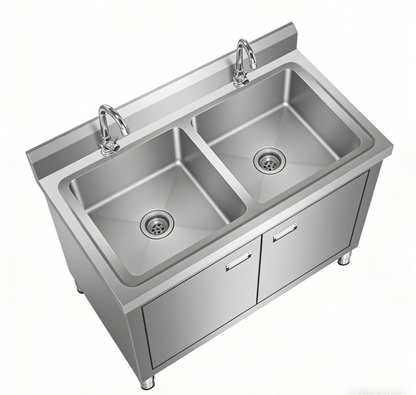Customizable Heavy-Duty Stainless Steel Sink Cabinet Unit (KD Design)