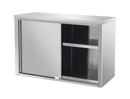 Commercial Stainless Steel Wall Cabinet with Sliding Doors (KD Design)