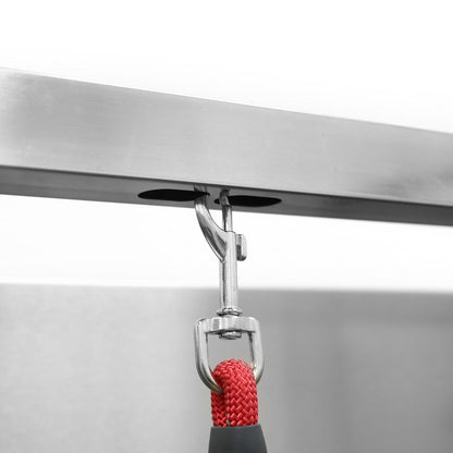 Professional Stainless Steel Pet Grooming Bathtub | Adjustable Electric Lift Option | Ergonomic Step Access