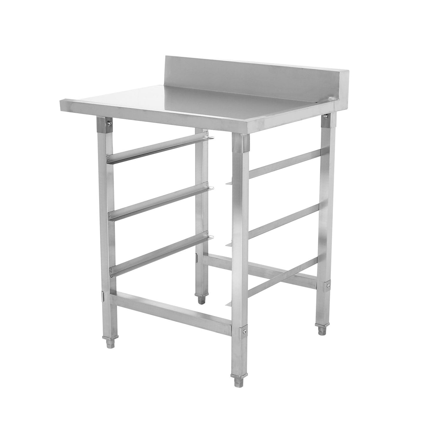 Customizable Stainless Steel Dishwasher Tabling | Inlet & Outlet Stations