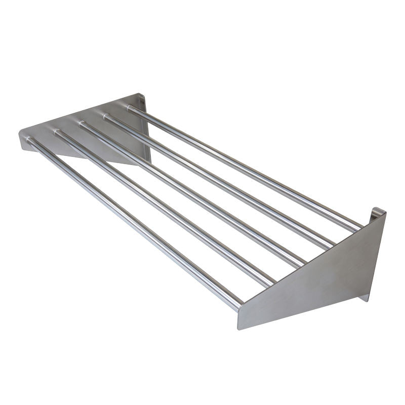 SENFON commercial wall-mounted stainless steel tubular shelf