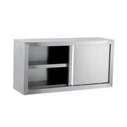 Stainless Steel Wall Cabinet with Custom Doors & Vision Panel