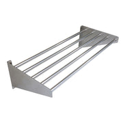 Custom tubular shelf with open drainage spaces