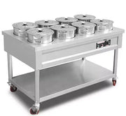 SENFON commercial mobile electric soup and porridge warmer table