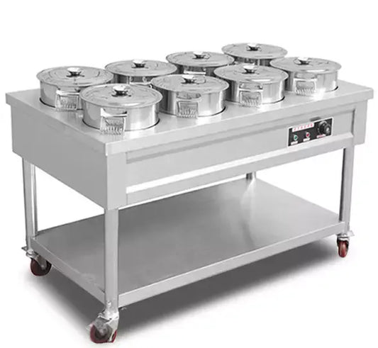 SENFON Professional Mobile Electric Soup & Porridge Warmer Table | 0.7-2.0mm Custom thickness