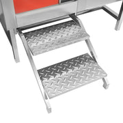 Professional Stainless Steel Pet Grooming Bathtub | Adjustable Electric Lift Option | Ergonomic Step Access