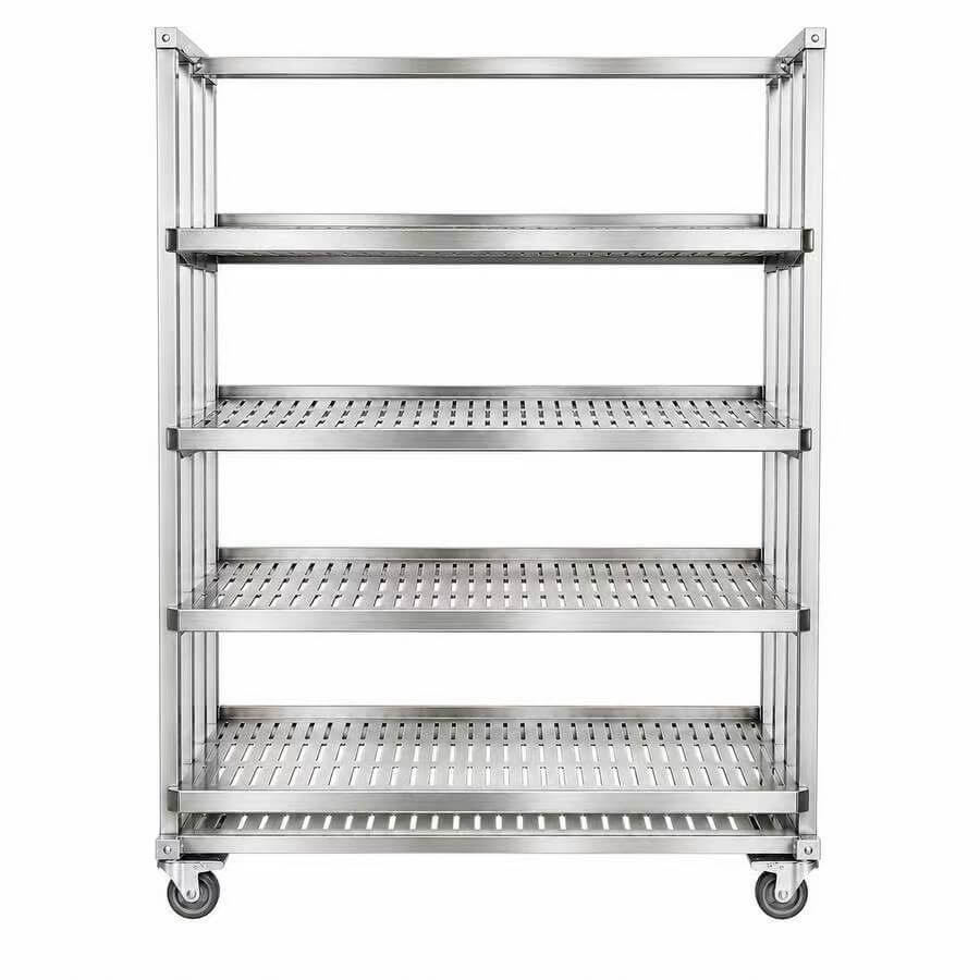 Commercial stainless steel dish sterilization trolley for stainless steel plates, melamine plates and dish trays in canteens and central kitchens